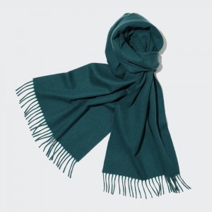 Uniqlo 100pct Cashmere Scarf Väskor Dam Mörkgröna | ROWTA-2987