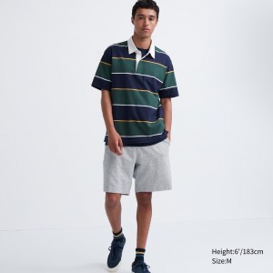 Uniqlo Airism Cotton Easy Shorts Långbyxor Herr Grå | NBLKV-6413