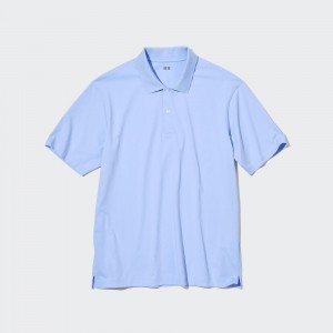 Uniqlo Airism Polo Shirt Polotröja Herr Blå | MWGEX-6725