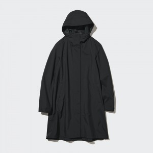 Uniqlo Blocktech Coat Jackor Dam Svarta | WVCMZ-3890