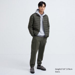 Uniqlo Cargo Joggers Långbyxor Herr Olivgröna | ZVEYG-5072