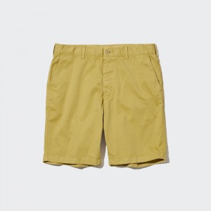 Uniqlo Chino Shorts Långbyxor Herr Gula | WOCIR-1480