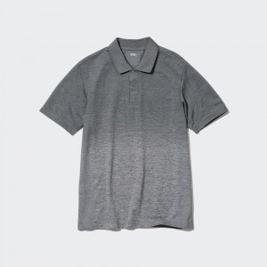 Uniqlo Dry Ex Polo Shirt Polotröja Herr Grå | DCYLR-2109