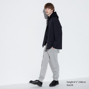 Uniqlo Dry Stretch Joggers Long Långbyxor Herr Ljusgrå | KBAGF-5936