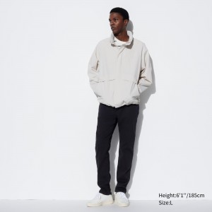 Uniqlo Ezy Ultra Stretch Jeans Jeans Herr Svarta | XMRFC-7324