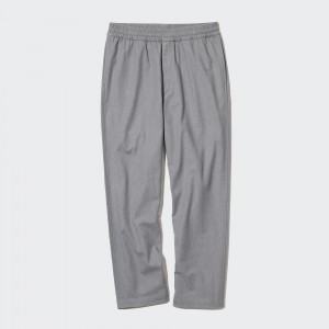 Uniqlo Flannel Ankle Length Trousers Långbyxor Herr Grå | SHIZT-6203