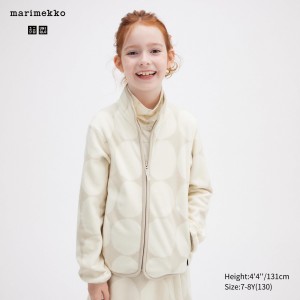 Uniqlo Fleece Zipped Jacket Jackor Barn Ljusgrå | XOMLV-8650