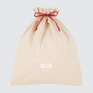 Uniqlo Gift Bag Reusable Tote Väskor Dam Vita | RZQPY-3729