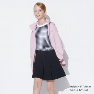 Uniqlo Girls Dry Sweat Mini Skort Shorts Barn Svarta | XQSWM-7183