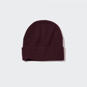 Uniqlo Heattech Cap Väskor Dam Vinröda | SZOFB-5982