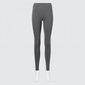 Uniqlo Heattech Extra Warm Cotton Thermal Leggings Strumpor Dam Mörkgrå | DUOEF-2475