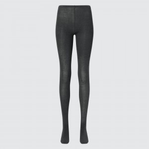 Uniqlo Heattech Knitted Thermal Tights Strumpbyxor Dam Mörkgrå | TOKFN-7318