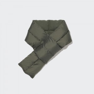 Uniqlo Heattech Lined Padded Scarf Väskor Dam Olivgröna | ANIBR-2039