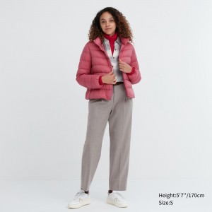 Uniqlo Heattech Pleated Trousers Blast Dam Grå | WYCHQ-7029