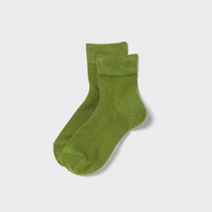 Uniqlo Heattech Thermal Socks Strumpor Dam Gröna | BUTHF-7210