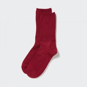 Uniqlo Heattech Two Way Thermal Socks Strumpor Dam Röda | FCZKP-7638