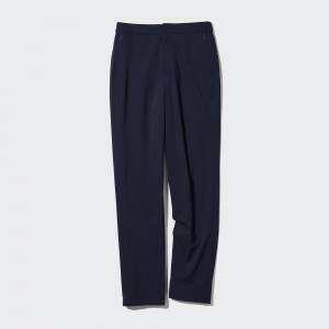 Uniqlo Heattech Warm Lined Trousers Long Blast Dam Marinblå | XOATH-6528