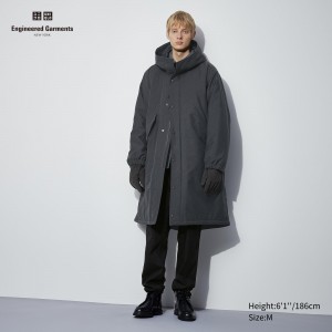Uniqlo Heattech Warm Padded Coat Jackor Herr Mörkgrå | OJXMY-3749