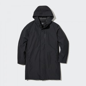 Uniqlo Hybrid Down Coat Jackor Herr Svarta | DVUBL-3145