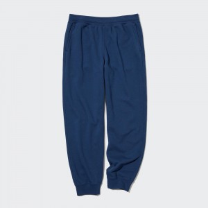 Uniqlo Joggers Joggingbyxor Herr Blå | POXBQ-6341
