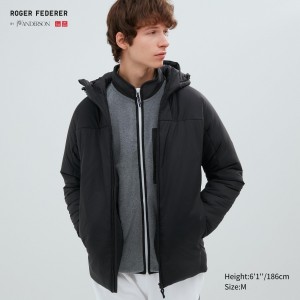 Uniqlo Light Warm Padded Parka Jackor Herr Svarta | TKYJB-9186