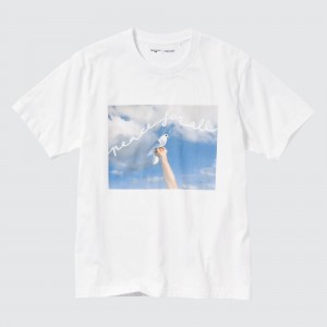 Uniqlo Peace For All Graphic T-Shirt Cristina De Middel T-shirt Dam Vita | MOGCX-4507