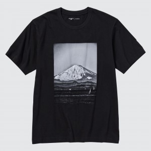 Uniqlo Peace For All Graphic T-Shirt Daido Moriyama T-shirt Dam Svarta | FSAGW-5217