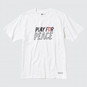 Uniqlo Peace For All Graphic T-Shirt Kei Nishikori T-shirt Dam Vita | ZLHRD-7413