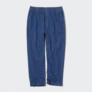 Uniqlo Relaxed Fit Ankle Length Jeans Jeans Herr Blå | SNKEY-5897