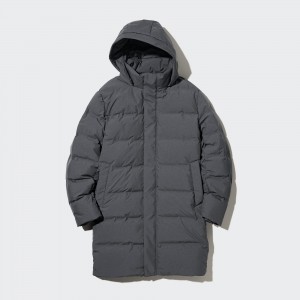 Uniqlo Seamless Down Coat Jackor Herr Grå | ILRUX-7954