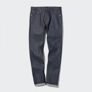 Uniqlo Selvedge Stretch Slim Fit Jeans Jeans Herr Marinblå | LDWEI-9563
