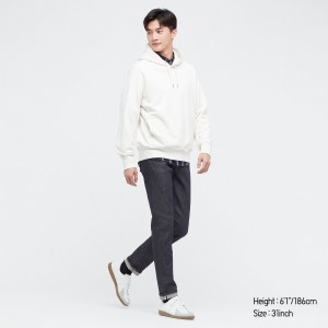 Uniqlo Selvedge Stretch Slim Fit Jeans Jeans Herr Marinblå | PHKZM-6047