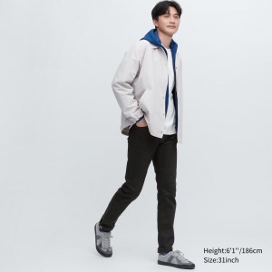 Uniqlo Selvedge Stretch Slim Fit Jeans Jeans Herr Svarta | CGKYQ-3628