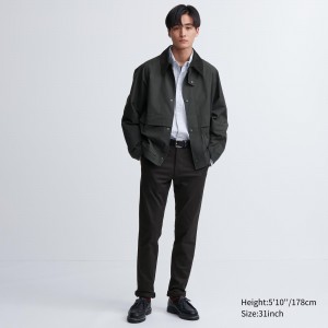 Uniqlo Slim Fit Chino Trousers Långbyxor Herr Svarta | TZVCP-3049