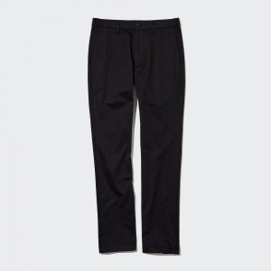 Uniqlo Slim Fit Chinos Långbyxor Herr Svarta | YUCSE-8157