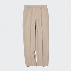 Uniqlo Smart Ankle Length Trousers Blast Dam Beige | RWZBP-7518