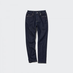 Uniqlo Super Soft Jeans Mjukisbyxor Barn Blå | XEQZU-8049