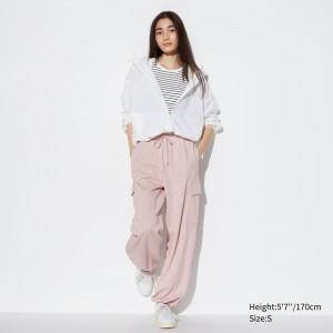 Uniqlo Sweat Cargo Joggers Blast Dam Rosa | ZPNLD-2185