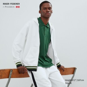 Uniqlo Sweat Zipped Hoodie Hoodie Herr Vita | DVRYN-9184