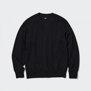 Uniqlo Sweatshirt Hoodie Herr Svarta | FOVAW-0431