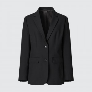 Uniqlo Tailored Jacket Jackor Dam Svarta | YSNHX-3871