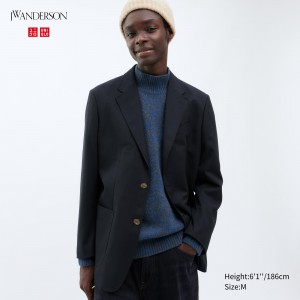 Uniqlo Tailored Jacket Jackor Herr Marinblå | BQUWH-7860
