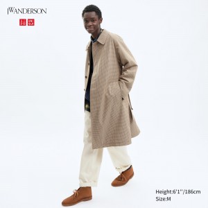 Uniqlo Trench Coat Jackor Herr Beige | IPSHE-0641