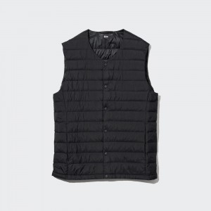 Uniqlo Ultra Light Down Compact Vest Jackor Herr Svarta | XBUDW-8720