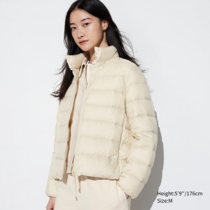 Uniqlo Ultra Light Down Jacket Jackor Dam Vita | GKEMJ-0439