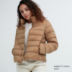 Uniqlo Ultra Light Down Jacket Jackor Dam Beige | XMAQU-0742
