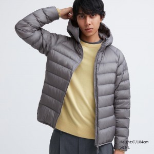 Uniqlo Ultra Light Down Parka Jackor Herr Grå | DGMTH-8514