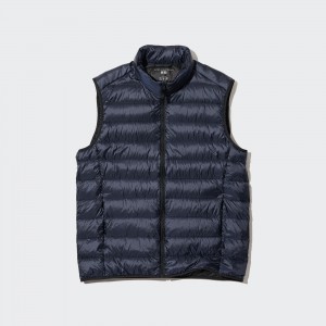 Uniqlo Ultra Light Down Vest Jackor Herr Marinblå | VBQGO-9150