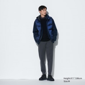 Uniqlo Ultra Stretch Dry Ex Joggers Long Joggingbyxor Herr Mörkgrå | WXRVI-0816