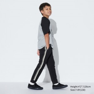 Uniqlo Ultra Stretch Dry Joggers Hoodie Barn Svarta | TGADY-3491